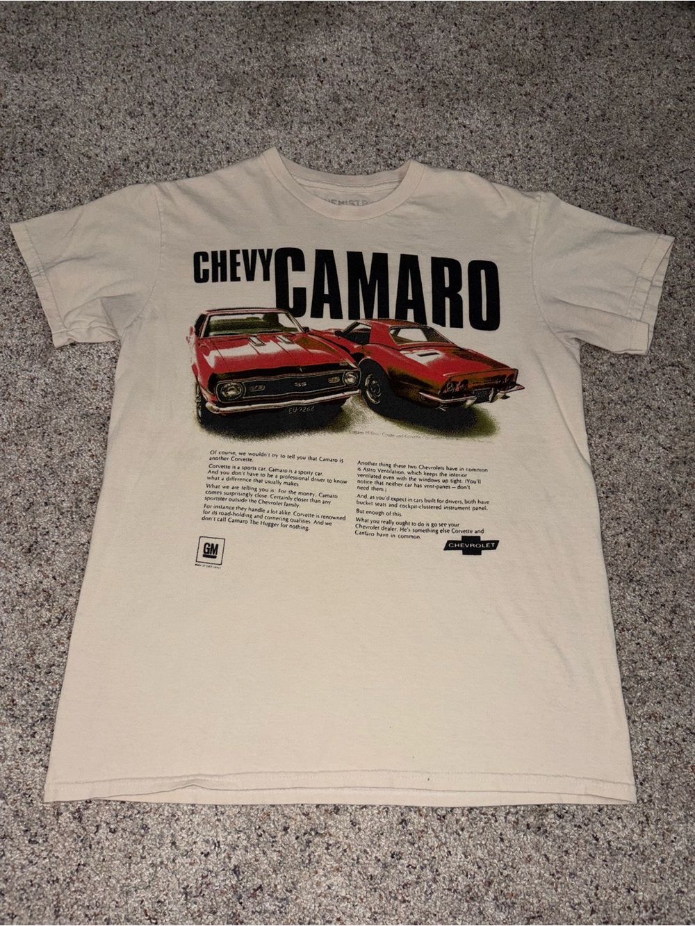Chemistry Chevy Camaro Graphic Tee - Cream with Red Accent